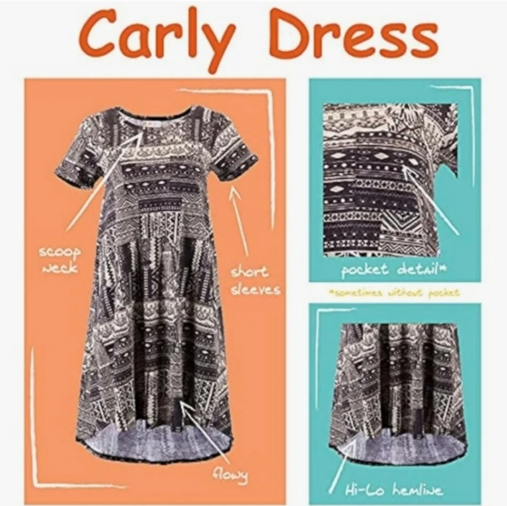 EUC LuLaRoe "Carly T-Shirt Dress" in Jade Green • Sz XS (2-4+) - Picture 9 of 10